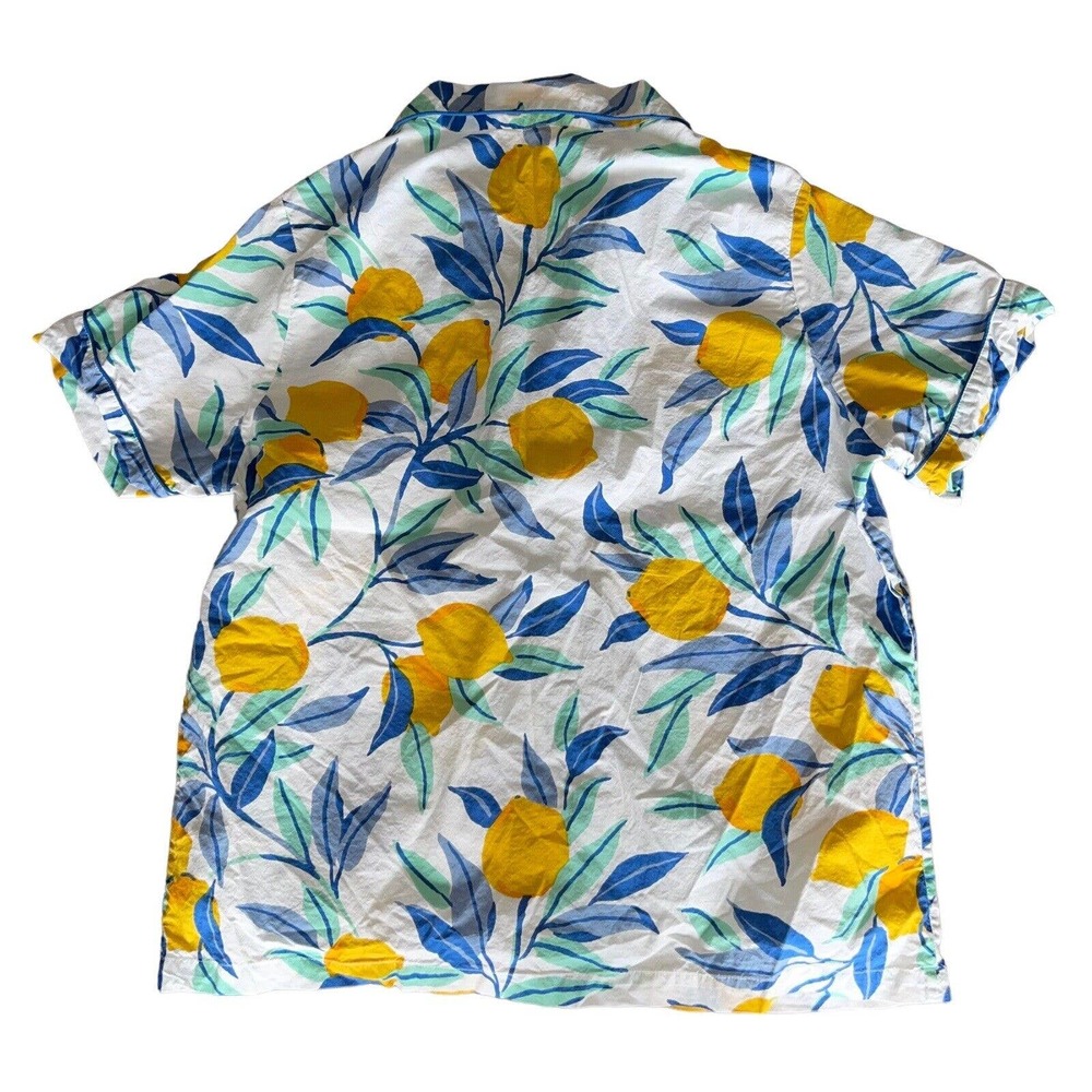 Printfresh Citrus Grove Pajama Set - White and Blue - Picture 3 of 10